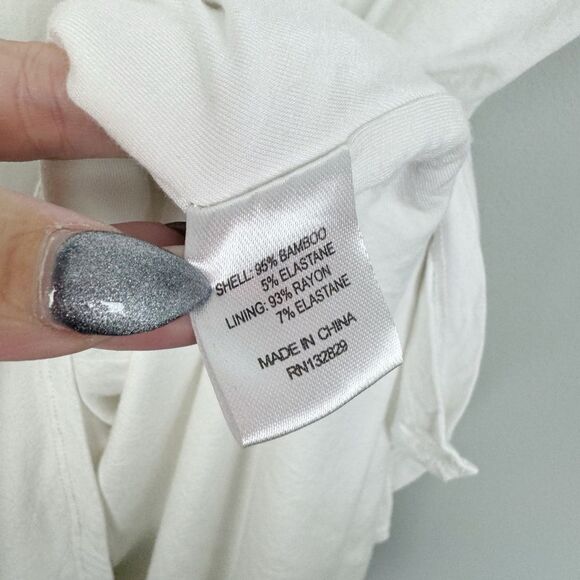 LOVERS & FRIENDS | REVOLVE White Short Sleeve Wrap Tie Dress Women’s Size Medium - Picture 8 of 8